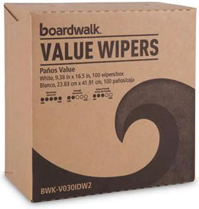 Alt view image 2 of 12 - Boardwalk DRC Wipers White 9 1/3 x 16 1/2 9 Dispensers 100 900/ctn BWKV030IDW2