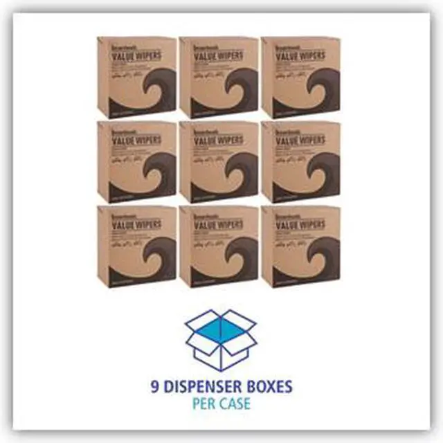 Alt view image 5 of 12 - Boardwalk DRC Wipers White 9 1/3 x 16 1/2 9 Dispensers 100 900/ctn BWKV030IDW2