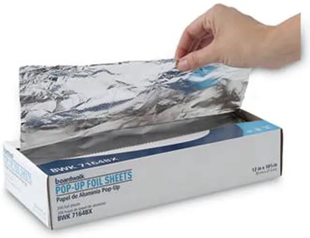 Alt view image 8 of 11 - Boardwalk - BWK 7164 - Pop-Up Aluminum Foil Sheets - 12 X 10 3?4* 12 Cartons Per Case (2, 400 Sheets Per Case)