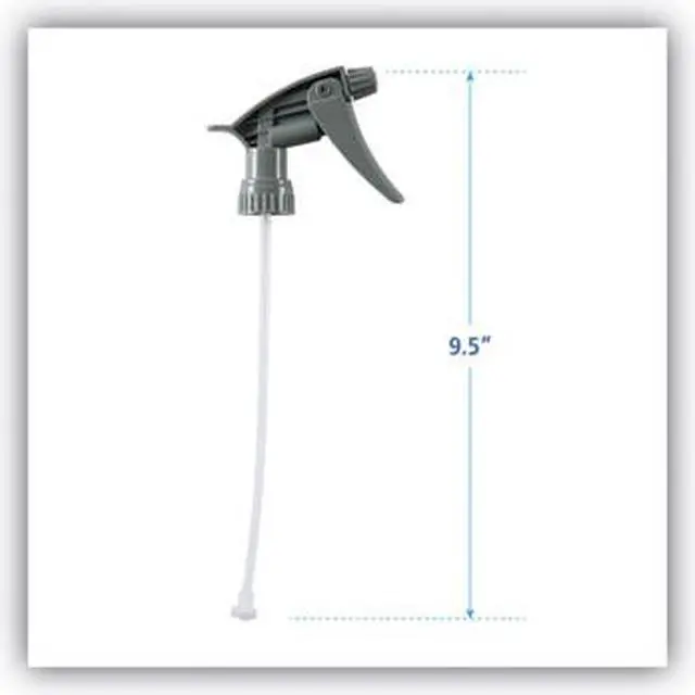 Alt view image 6 of 12 - Chemical-Resistant Trigger Sprayer 320CR, Gray, 9 1/2"Tube, 24/Carton BWK72109