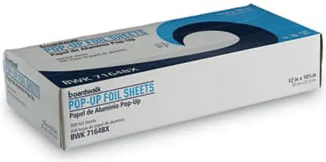 Alt view image 6 of 11 - Boardwalk - BWK 7164 - Pop-Up Aluminum Foil Sheets - 12 X 10 3?4* 12 Cartons Per Case (2, 400 Sheets Per Case)