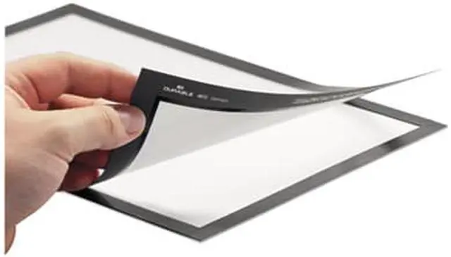 Alt view image 18 of 20 - Durable Duraframe Sign Holder, 5 1/2 X 8 1/2, Black Frame, 2/Pack 491301