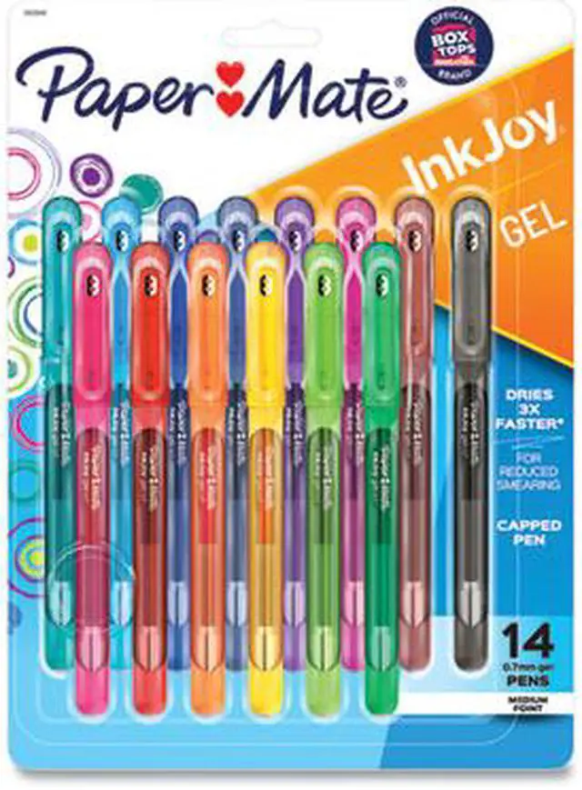 Alt view image 17 of 20 - Paper Mate InkJoy Gel Stick Pen 0.7 mm Medium Assorted Ink 14/Pack 2023009