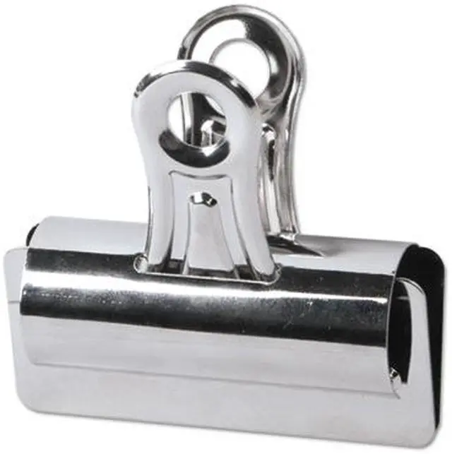 Alt view image 5 of 12 - Universal Bulldog Clips Steel 1" Capacity 3" Wide Nickel-Plated 12/Pack 31266