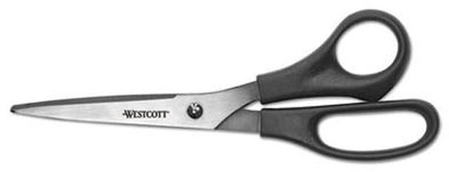 Alt view image 4 of 10 - Westcott All Purpose Stainless Steel Scissors 8" Straight 3 1/2" Cut Pointed Black 16907