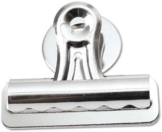 Alt view image 4 of 12 - Universal Bulldog Magnetic Clips Steel 1/2" Capacity 2 1/4" Wide Nickel-Plated 12/PK 31261