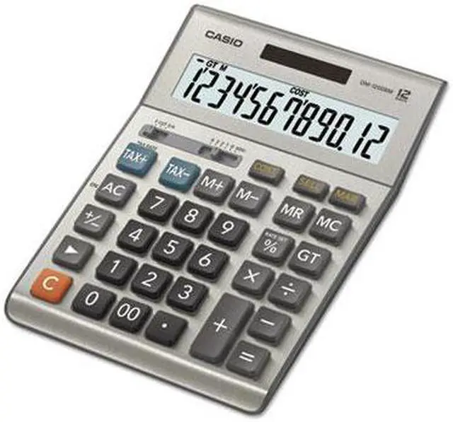 Alt view image 11 of 16 - Casio DM-1200BM Desktop Simple Calculator w/ Extra Large Display