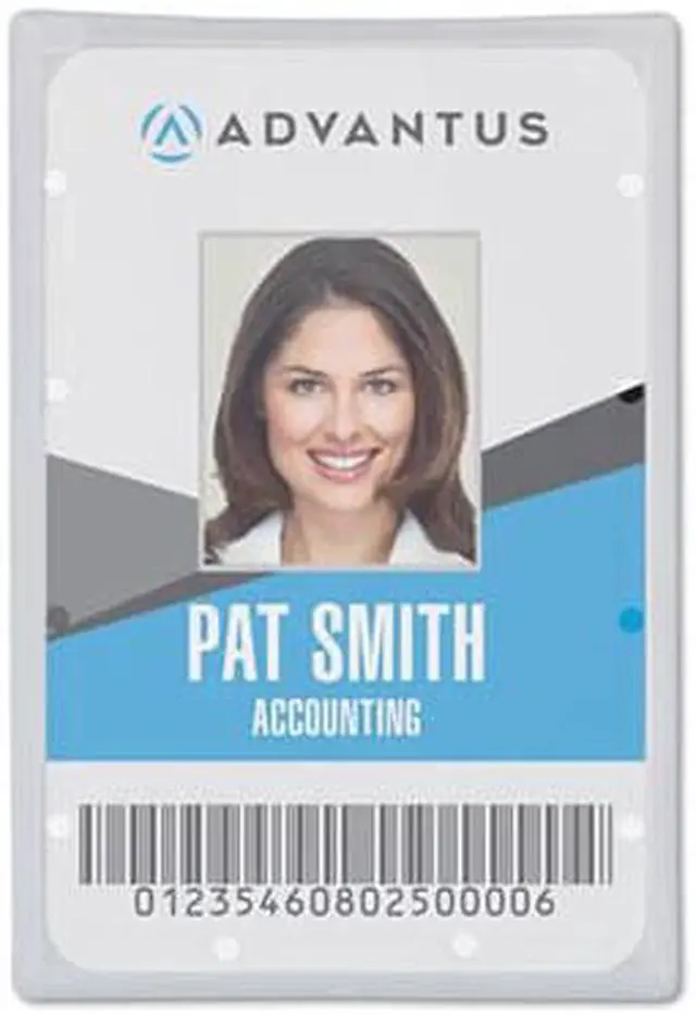 Alt view image 8 of 13 - Clear ID Card Holder, Vertical, 2 5/16" x 3 11/16", 25/PK 97100