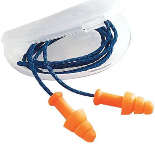 Alt view image 4 of 9 - Smartfit Reusable Earplugs, Tpe, Orange, Corded, Hearpack