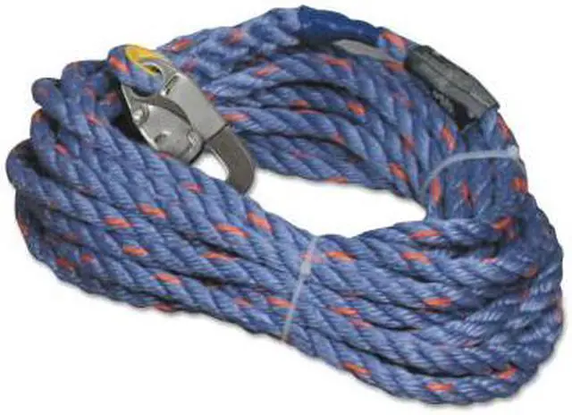 Alt view image 3 of 4 - HONEYWELL MILLER 300L-Z7/50FTBL Vertical Lifeline, 50 ft., Blue, Gray