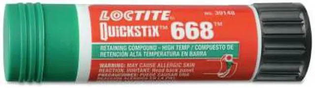 Alt view image 3 of 5 - LOCTITE 640470 Retaining Compound, 668 Series, Green, Semi-Solid, 19g, Stick