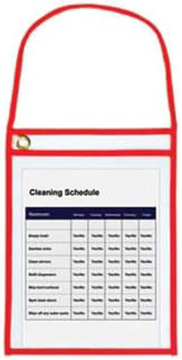 Alt view image 9 of 19 - C-Line Shop Ticket Holder w/ Strap 9"Wx12"H 15/BX Red 41924