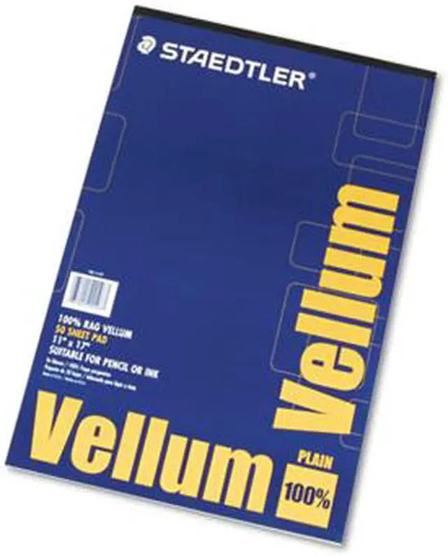 Alt view image 3 of 6 - Chartpak Vellum Pad 50 Sheets Acid-free 11"x17" White 10001416