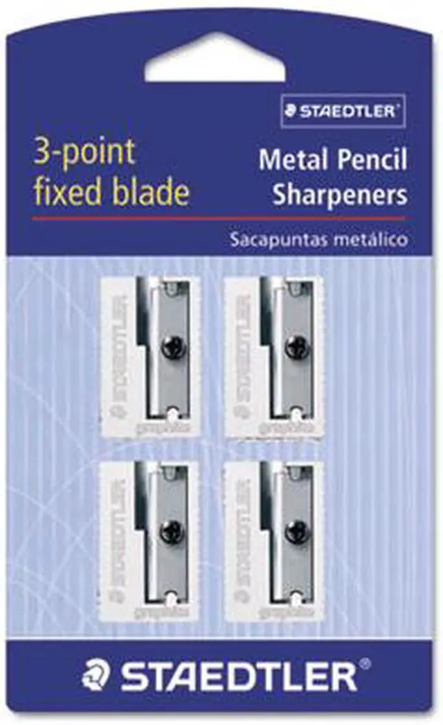 Alt view image 5 of 14 - Staedtler Manual Pencil Sharpeners Silver 4/Pack (51010BK402NA) 428748