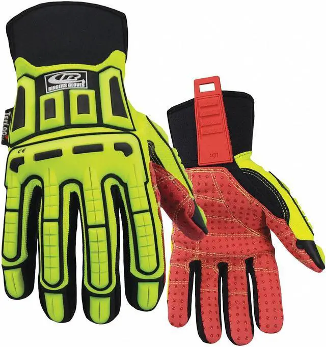 Alt view image 2 of 3 - Cut Rest Gloves, Synth Leather Palm, XL, PR