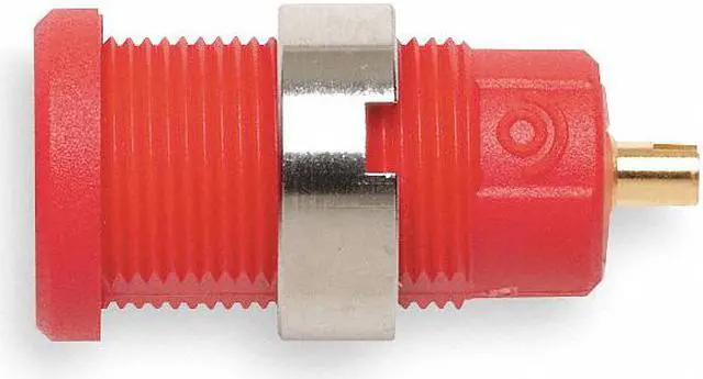 Main image of POMONA ELECTRONICS 5931-2 Panel Mount Banana Jack, CAT III 1000V, 0.57", Red