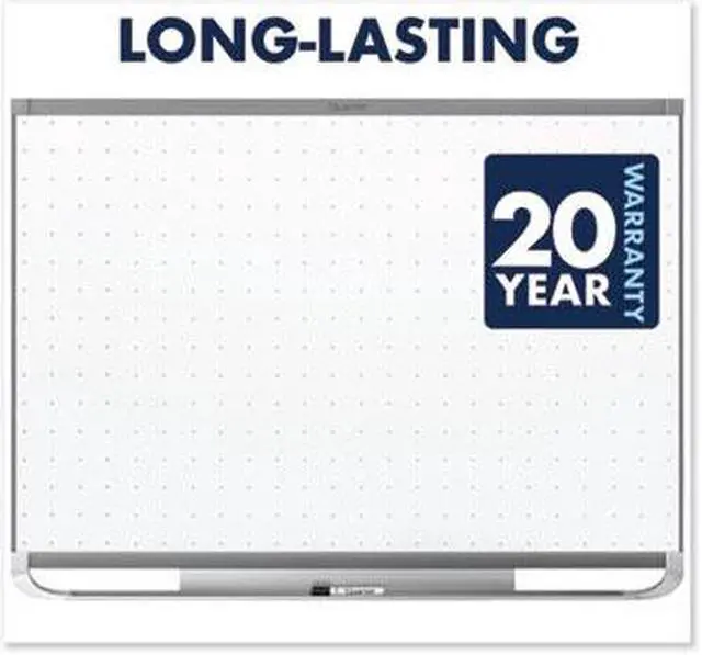 Alt view image 7 of 20 - Quartet TEM544G Prestige 2 Magnetic Total Erase Whiteboard, 48 x 36, Graphite Color Frame, 1 Each