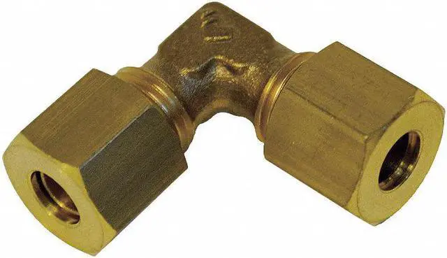 Main image of LEGRIS 0102 04 00 4mm Compression Brass 90 Degree Elbow 10PK