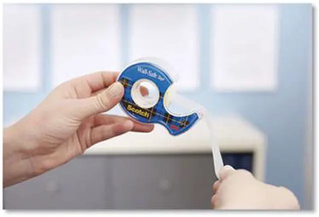 Alt view image 4 of 8 - 3M Tape Roll w/Dispenser Wall-safe 3/4" x 800" 2 RLS/PK CL 183DM2
