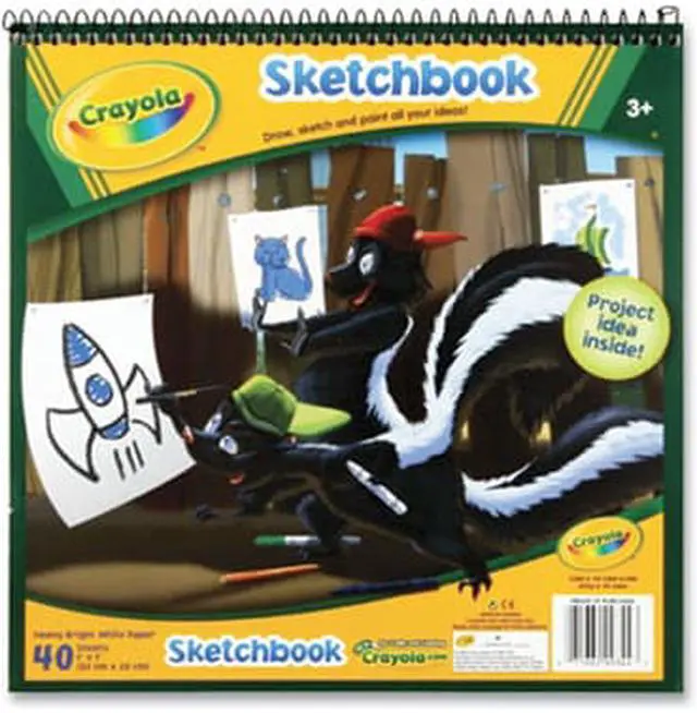 Alt view image 3 of 5 - Crayola Sketchbook 9"X9"-40 Sheets