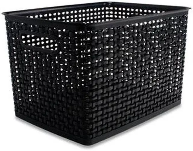Alt view image 13 of 19 - Advantus SGS36006 Storage Studios Bin Weave Large Black