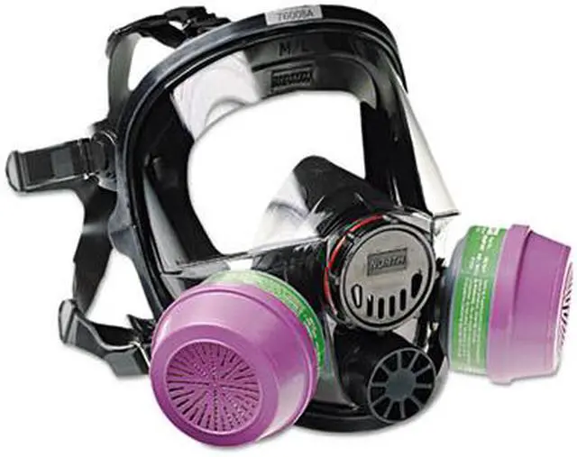 Alt view image 6 of 6 - 7600 Series Full-Facepiece Respirator Mask, Medium/Large
