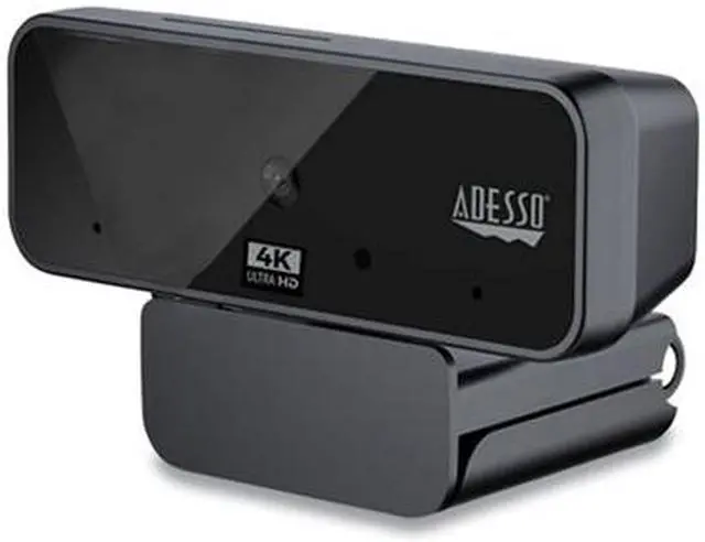 Alt view image 6 of 8 - Adesso CyberTrack HD 3840x2160 Webcam 8 Megapixels Black (CYBERTRACKH6)