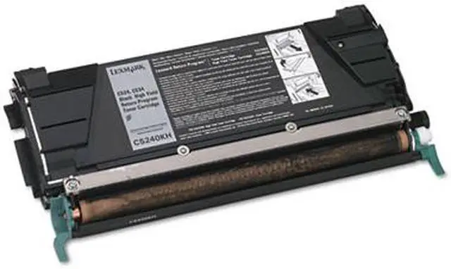 Alt view image 11 of 20 - Lexmark C5240KH High Yield Return Program Black Toner Cartridge for C524, C534