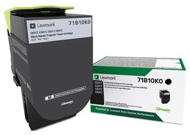 Alt view image 6 of 12 - Lexmark 71b10k0 Unison Toner, 3,000 Page-Yield, Black 71B10K0