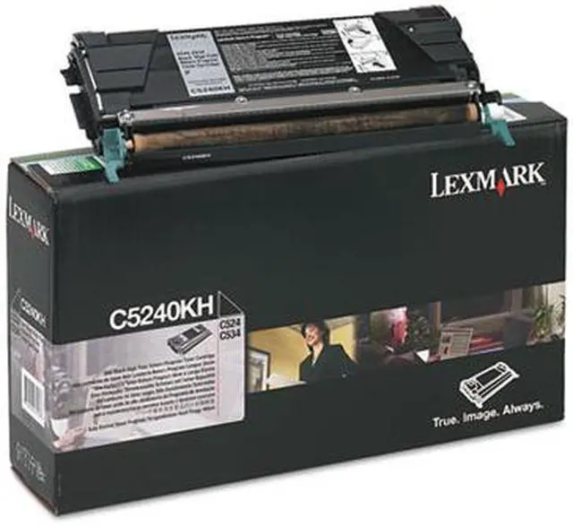 Alt view image 12 of 20 - Lexmark C5240KH High Yield Return Program Black Toner Cartridge for C524, C534