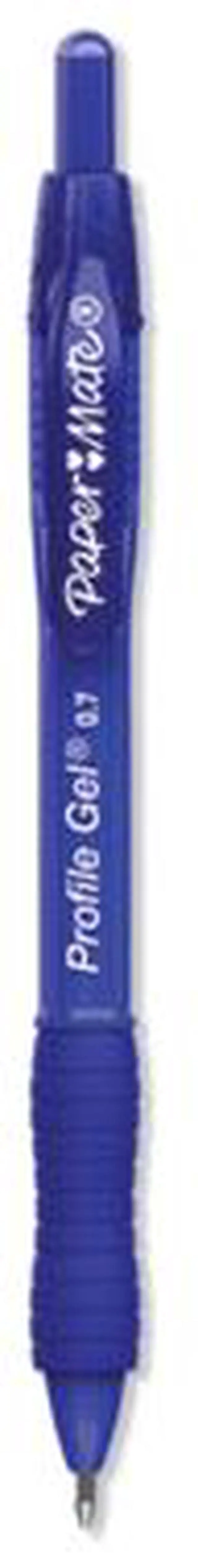 Alt view image 4 of 19 - Paper Mate Retractable Gel Pen Medium 0.7 mm Blue Ink 2095449
