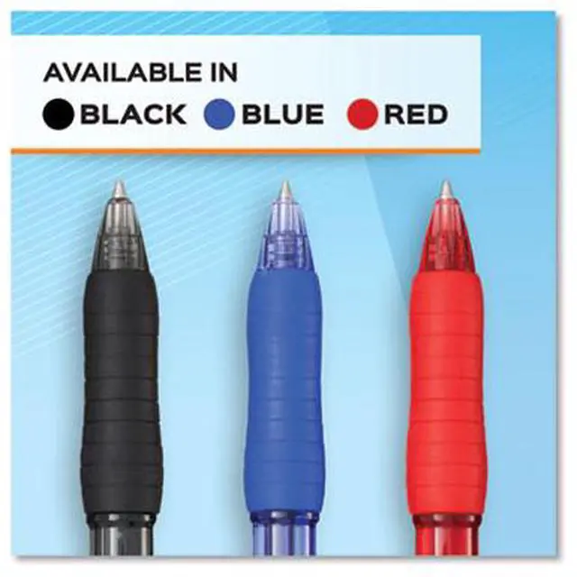 Alt view image 7 of 15 - Paper Mate Retractable Gel Pen Medium 0.7 mm Red Ink 2095463