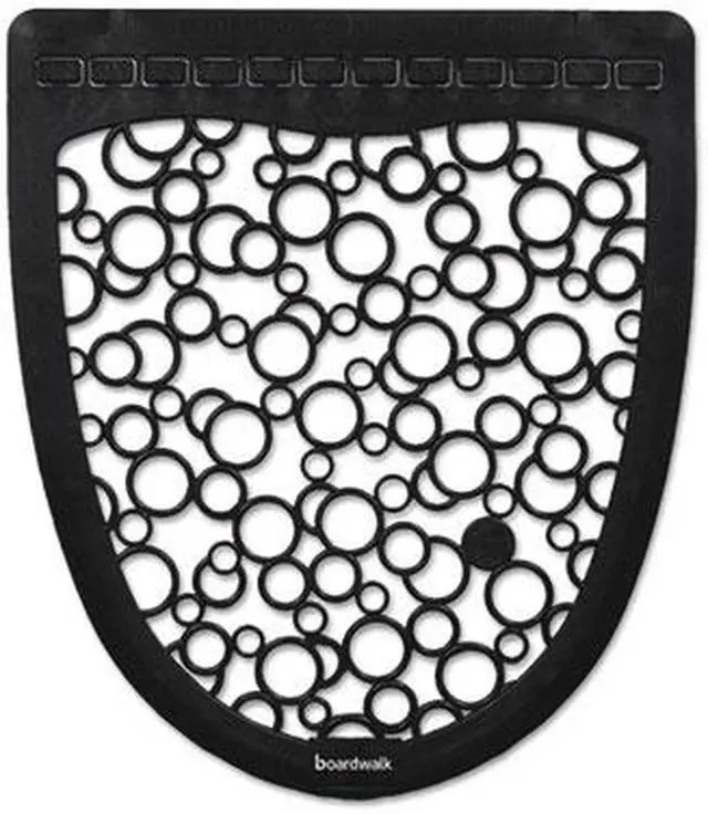 Alt view image 6 of 9 - Boardwalk Urinal Mat 2.0, Rubber, 17.5 X 20, Black/White, 6/Carton UMBW