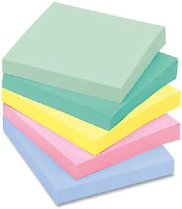 Alt view image 11 of 20 - Post-it Original Pads in Marseille Colors 3 x 3 100-Sheet 12/Pack 654AST