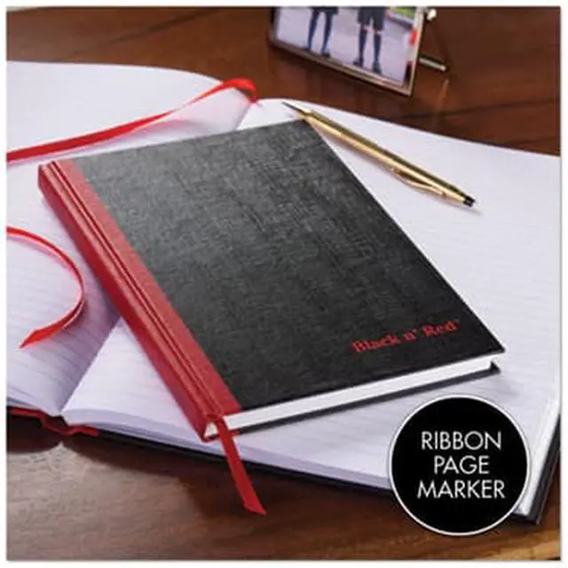 Alt view image 9 of 20 - Black n' Red Casebound Notebook Legal Rule 11 3/4 x 8 1/4 White 96 Sheets D66174