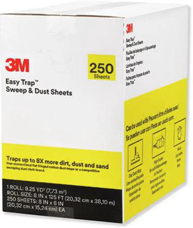 Alt view image 16 of 20 - 3m Easy Trap Duster, 8" X 125 Ft, White, 250 Sheet Roll 55654W