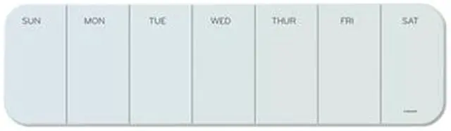 Alt view image 12 of 20 - U Brands Cubicle Glass Dry Erase Undated One Week Calendar Board 20 x 5.5 White