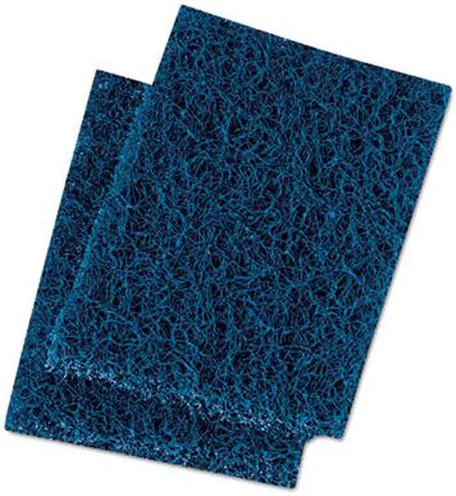 Alt view image 2 of 2 - Boardwalk 188 Extra Heavy-Duty Scour Pad, Blue & Gray - 3.5 x 5 in.