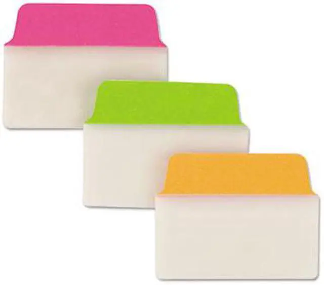 Alt view image 9 of 11 - Avery Ultra Tabs Repositionable Tabs 2 x 1 1/2 Neon: Green Orange Pink 24/Pack