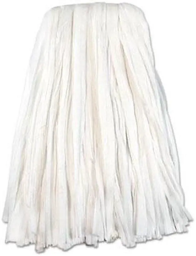Alt view image 6 of 12 - Boardwalk Nonwoven Cut End Edge Mop Rayon/Polyester #20 White 12/Carton BW2020