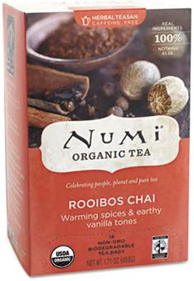 Alt view image 13 of 16 - Numi Tea Organic Ruby Chai Herbal Tea ( 6x18 BAG)