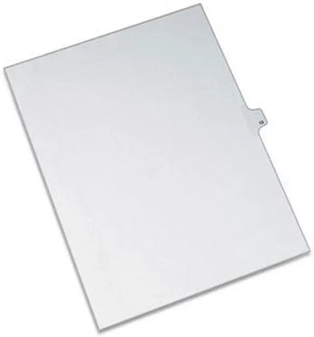 Alt view image 5 of 8 - Avery 82211 Allstate-Style Legal Side Tab Divider, Title: 13, Letter, White, 25/Pack
