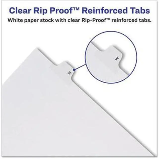 Alt view image 7 of 8 - Avery 82211 Allstate-Style Legal Side Tab Divider, Title: 13, Letter, White, 25/Pack