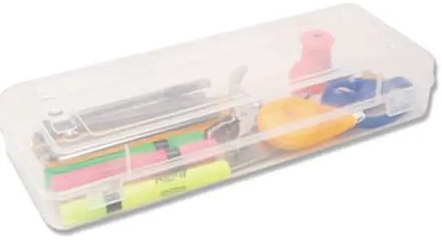 Alt view image 3 of 6 - Advantus 67033 Stretch Art Box, Polypropylene, Snap Shut, Clear