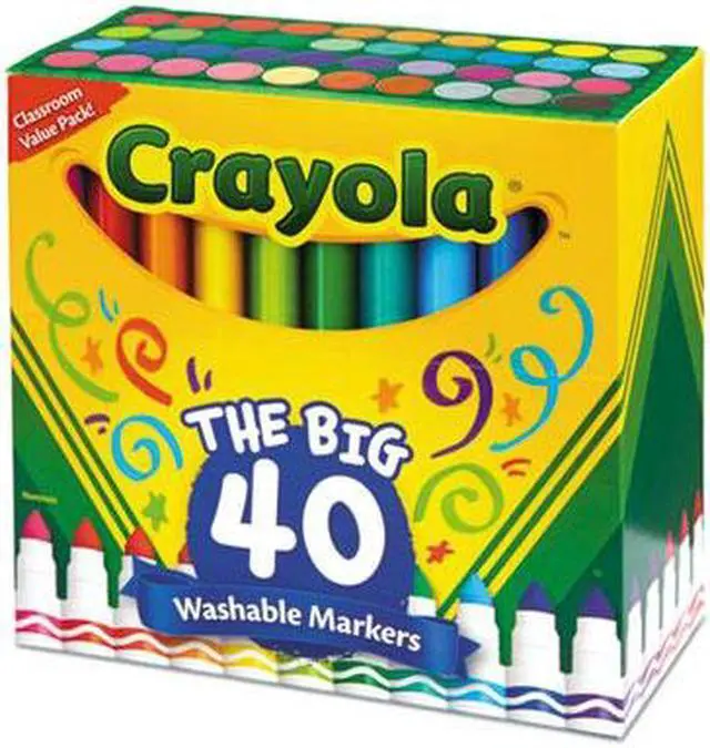 Alt view image 19 of 20 - Crayola Marker,Washable,40/St,Ast 587858