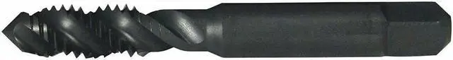 Alt view image 2 of 2 - CLEVELAND C58436 Spiral Flute Tap, #10-24, Plug, UNC, 3 Flutes, Steam Oxide