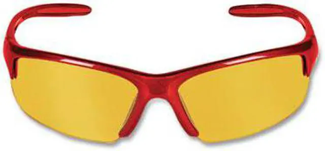 Alt view image 11 of 15 - Smith & Wesson Equalizer Safety Eyewear, Red Frame Amber Lens