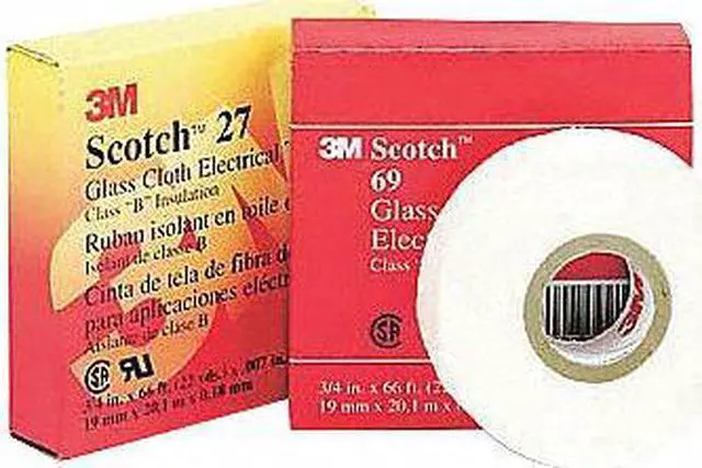 Alt view image 2 of 2 - 3M 27 1/4 Cloth Tape,1/4 In x 60 yd,0.7 mil,White