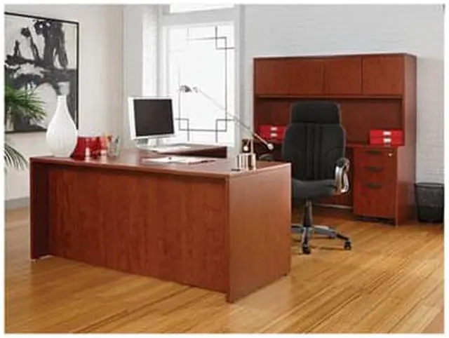 Alt view image 5 of 16 - Alera Valencia Series Credenza Shells, 65w x 23 3/5d, Medium Cherry VA256624MC