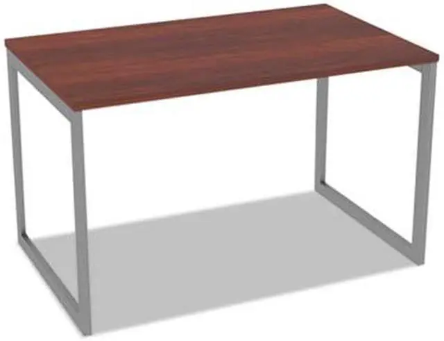 Alt view image 17 of 20 - Alera Open Office Desk Series Adjustable O-Leg Desk Base 30" Deep Silver